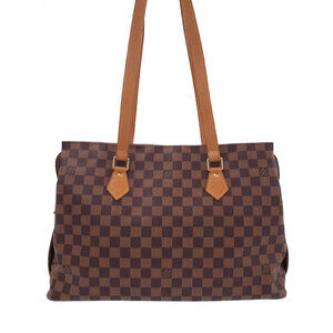 Louis Vuitton Damier Colombine Tote Shoulder Bag Brown